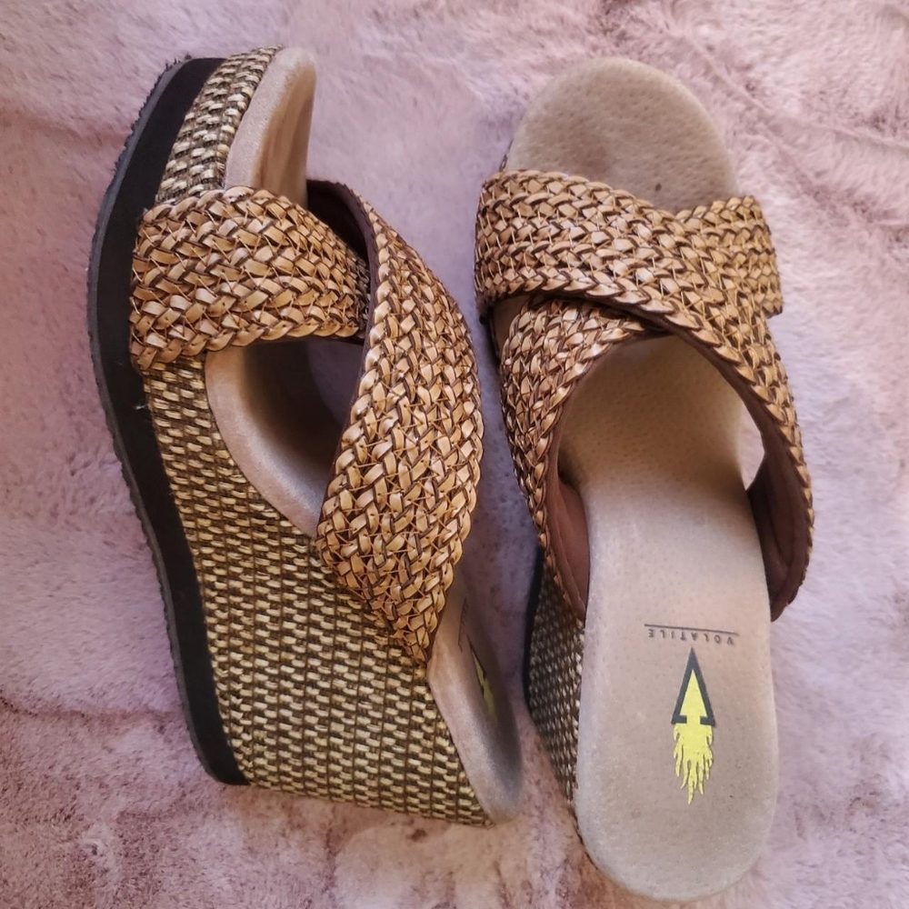 Woven Wedge Heels